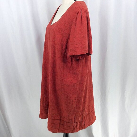 Nicole Miller Original Women’s Shift Dress Size XXL Linen Blend Short Sleeve - Picture 4 of 8